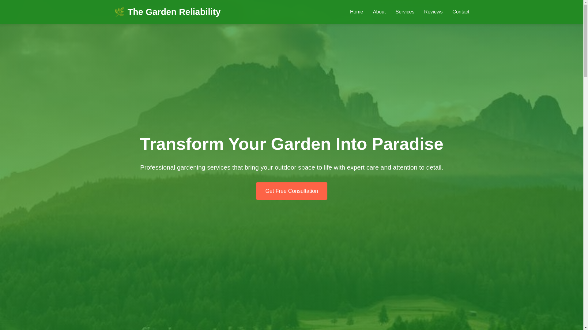 website screenshot of https://thegardenreliability.courses/