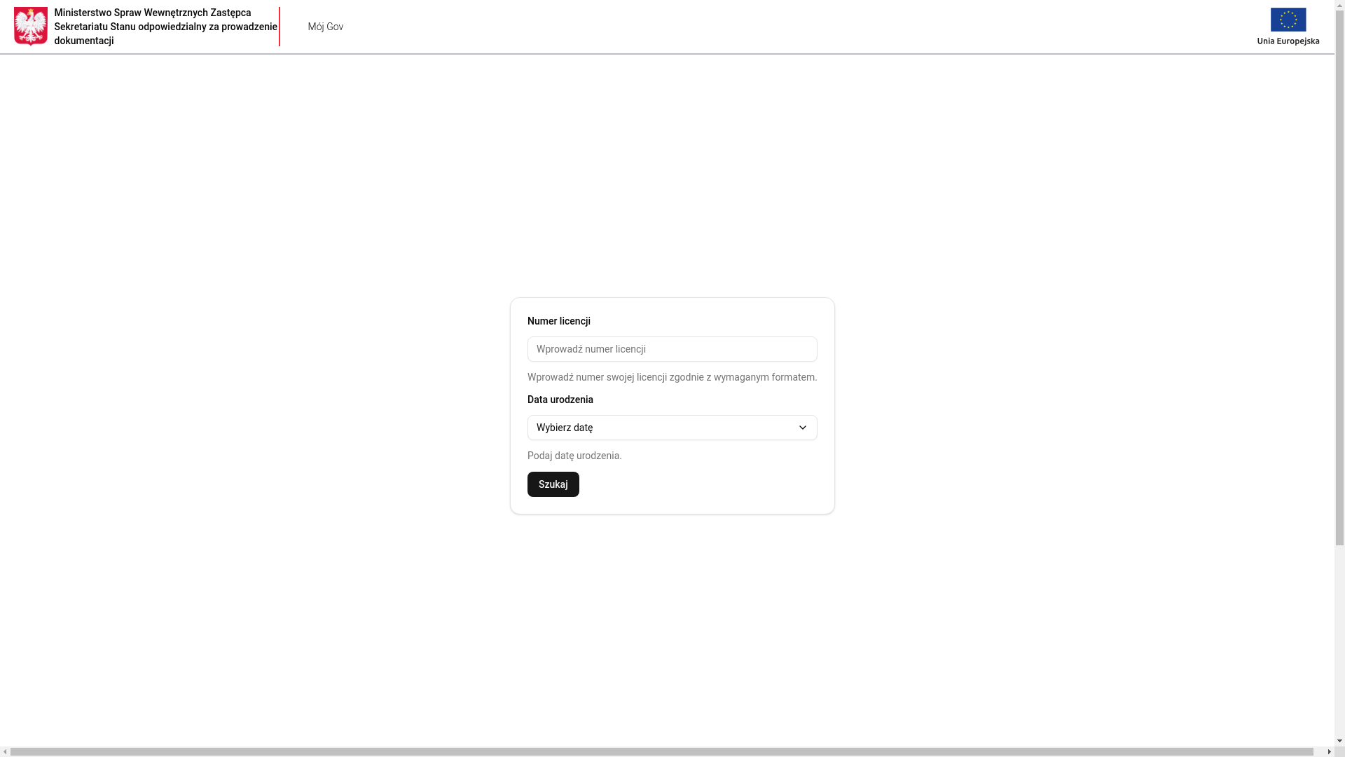 website screenshot of https://rejestrdocumentowpl.info/