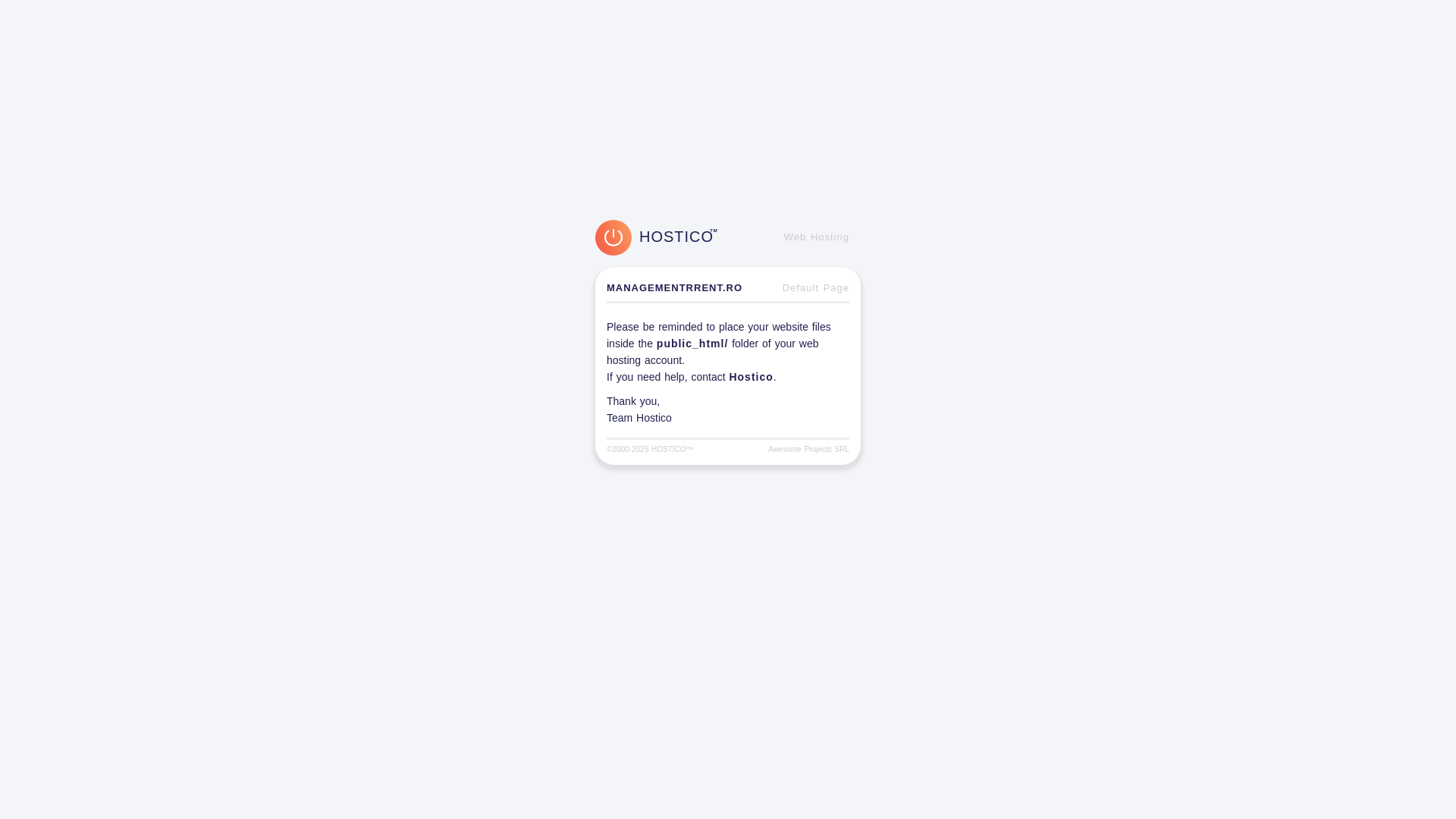 website screenshot of https://managementrrent.ro/