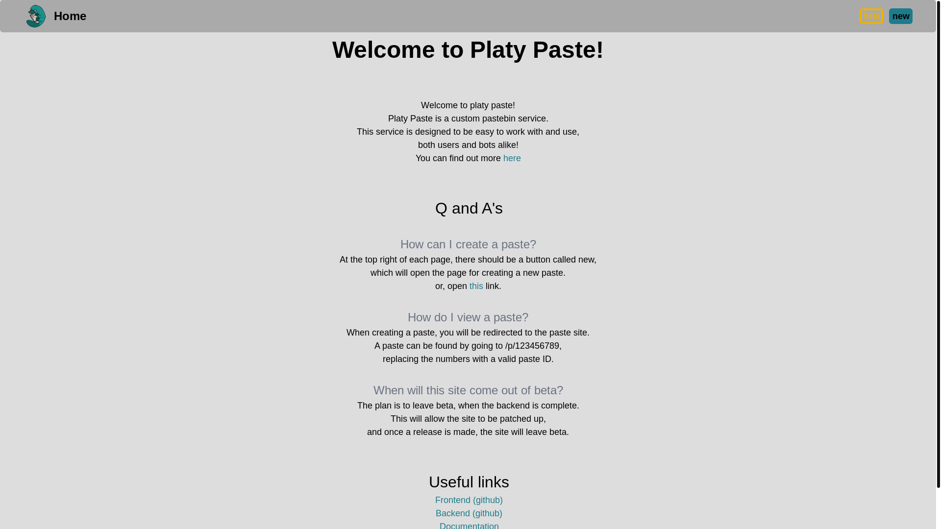 website screenshot of https://platy-paste-frontend-aeg.pages.dev/