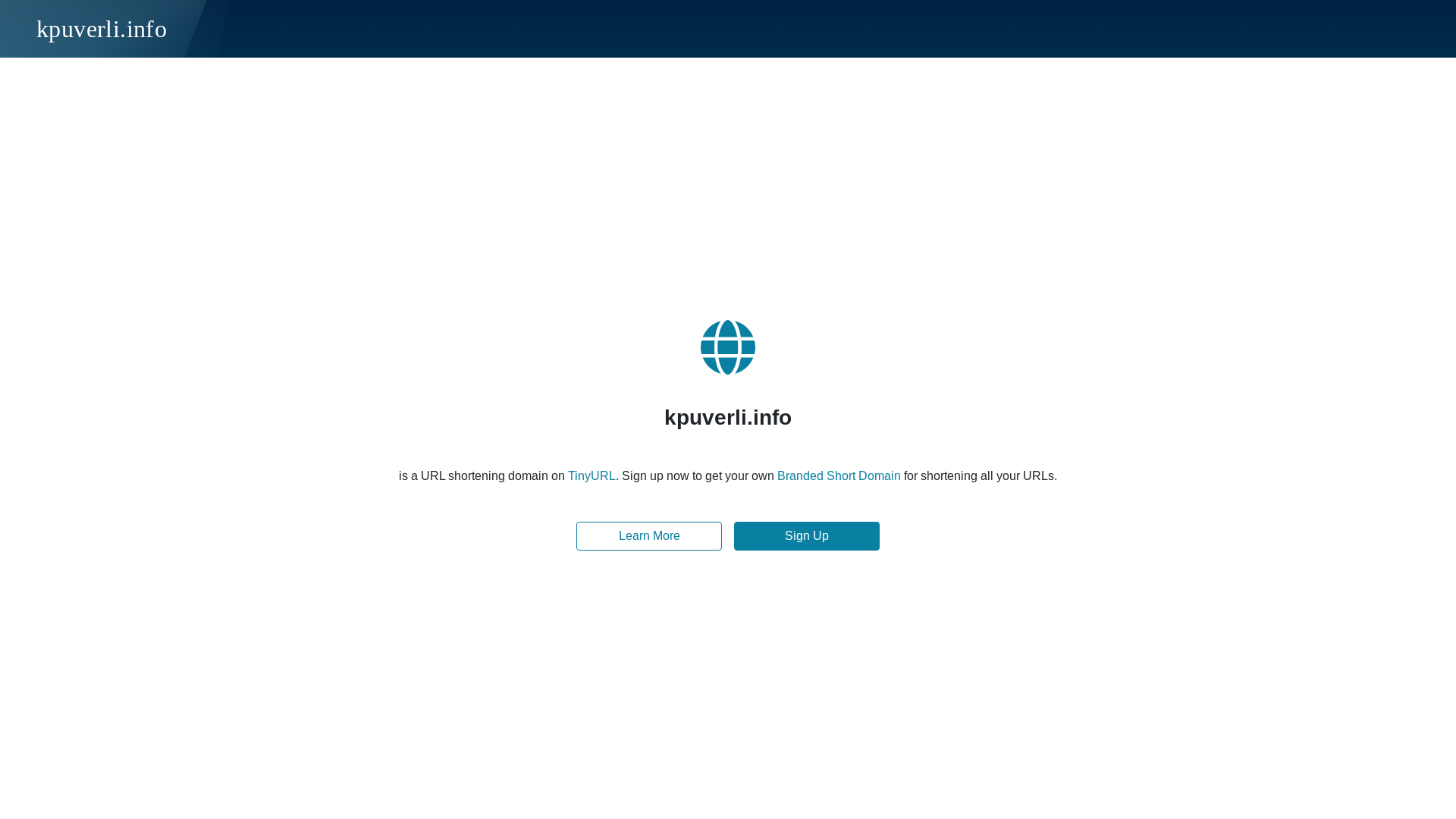 website screenshot of https://kpuverli.info/