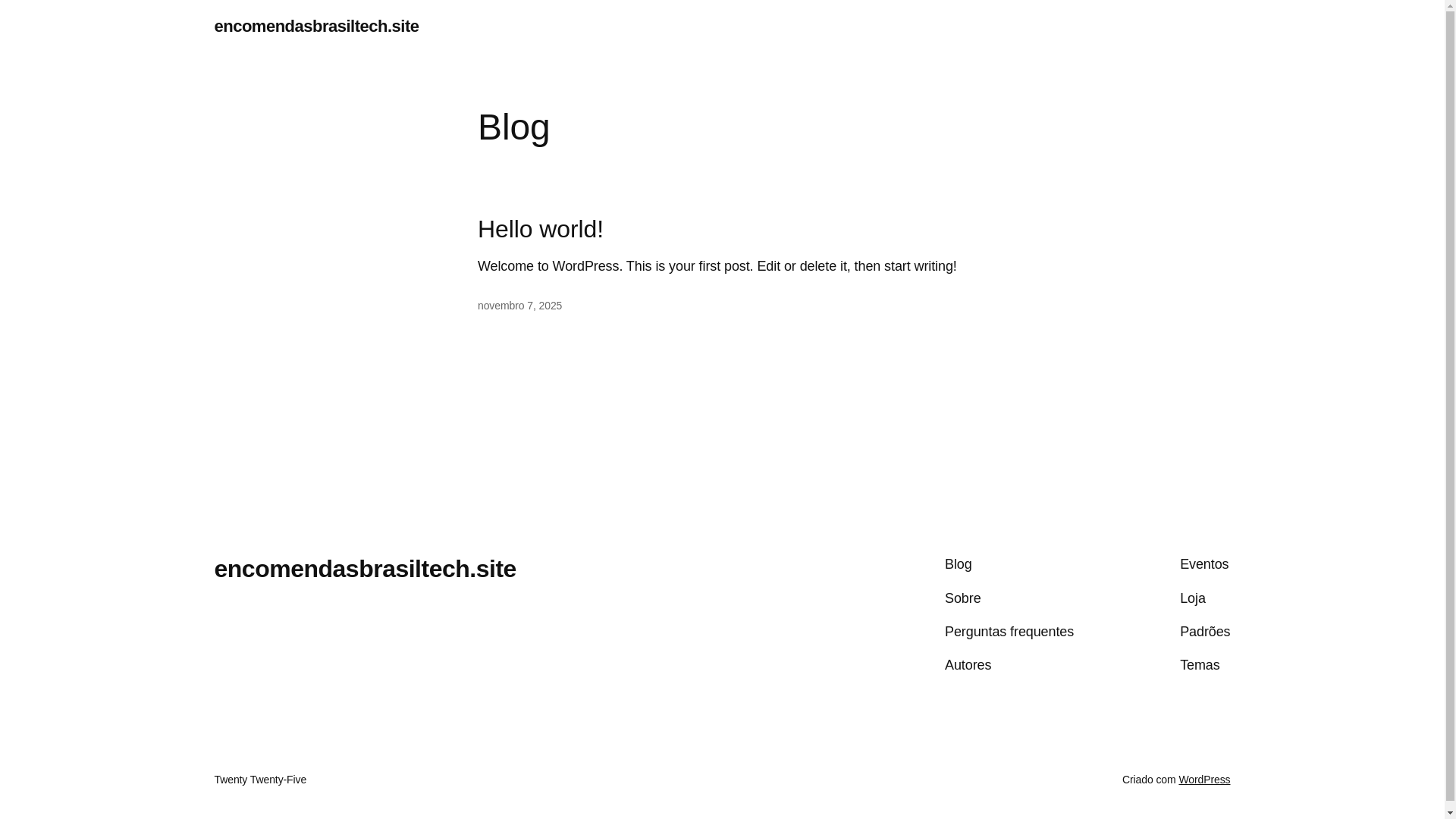 website screenshot of https://encomendasbrasiltech.site/