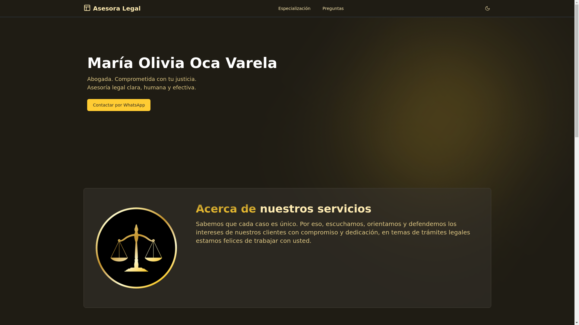 website screenshot of https://abogadaoliviaoca.pages.dev/