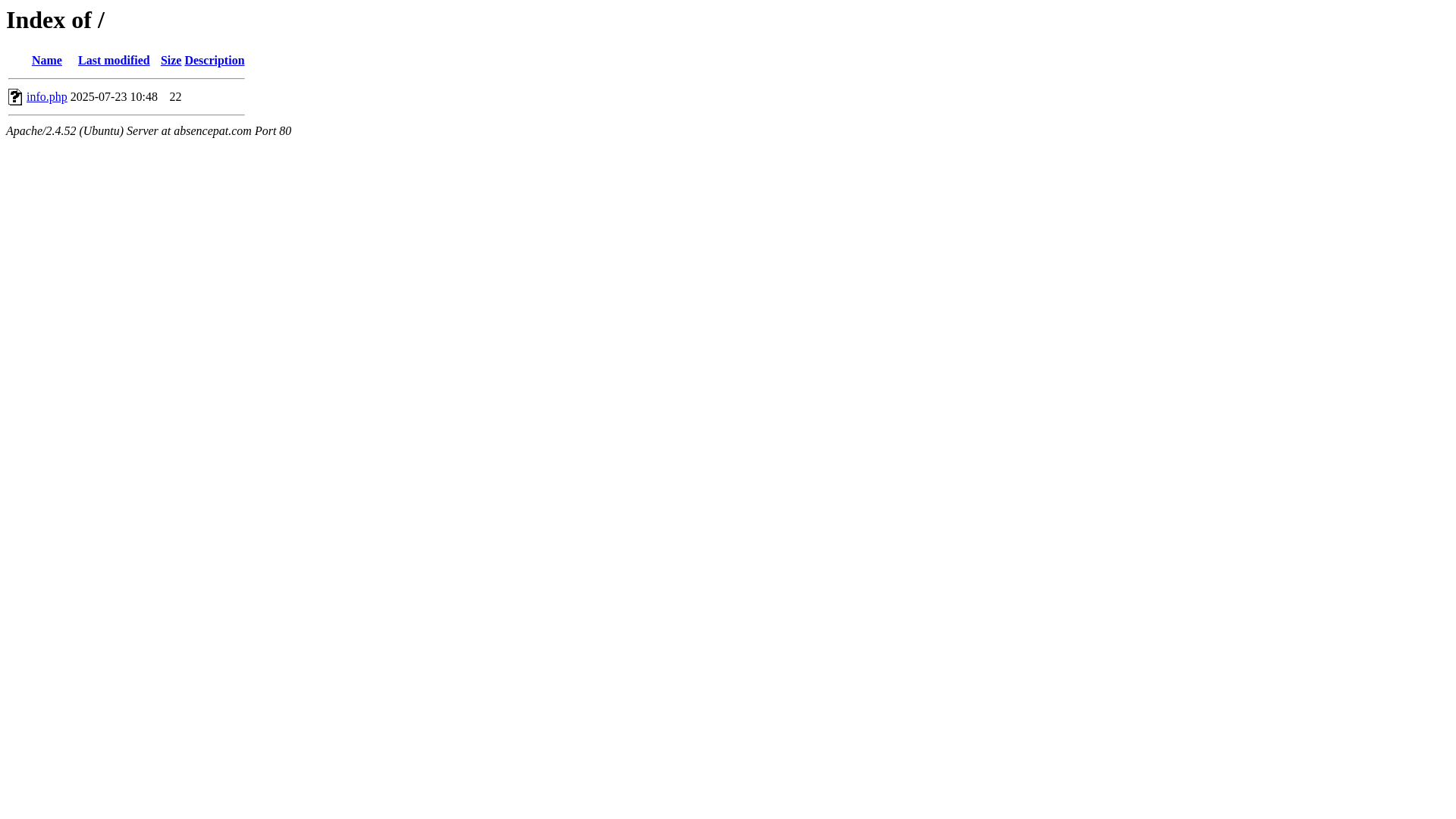 website screenshot of https://absencepat.com/