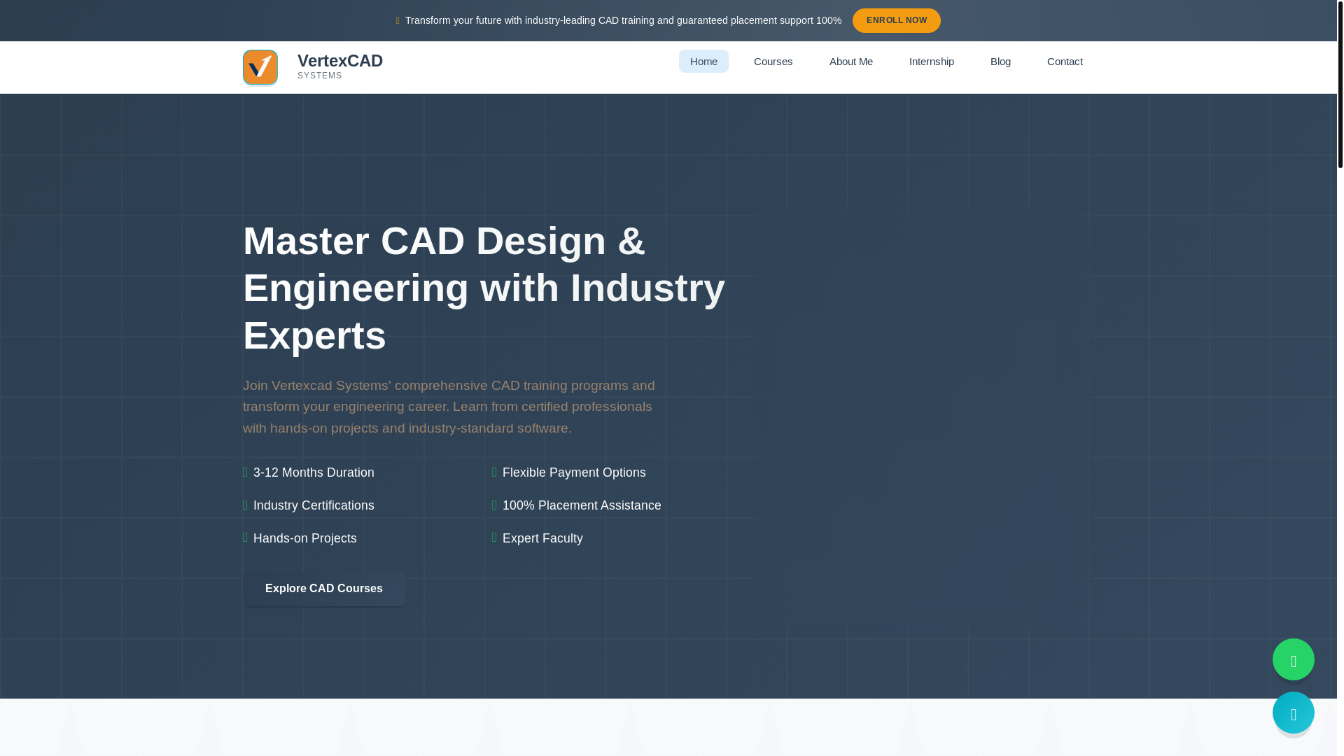 website screenshot of https://vertexcadsystems.pages.dev/