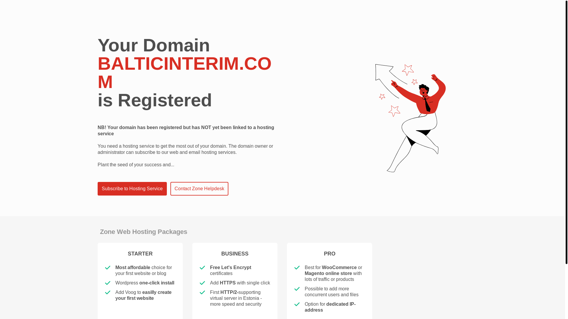 website screenshot of https://balticinterim.com/