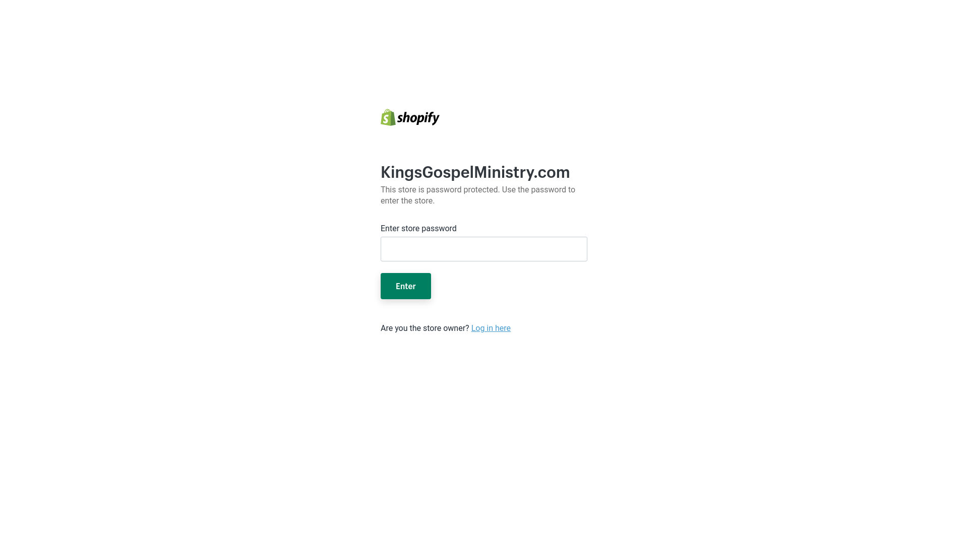 website screenshot of https://kingsgospelministry.com/