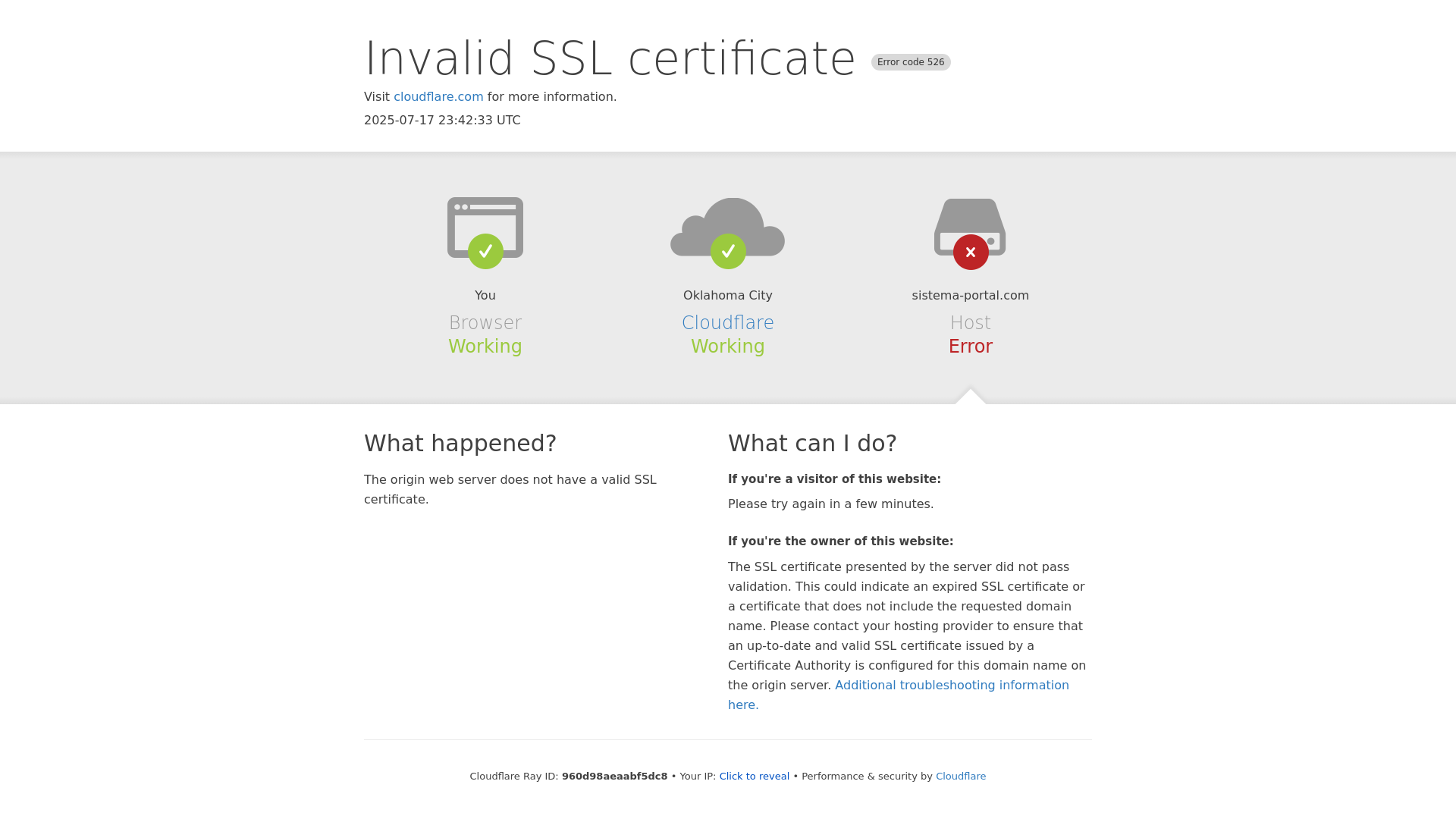website screenshot of https://sistema-portal.com/