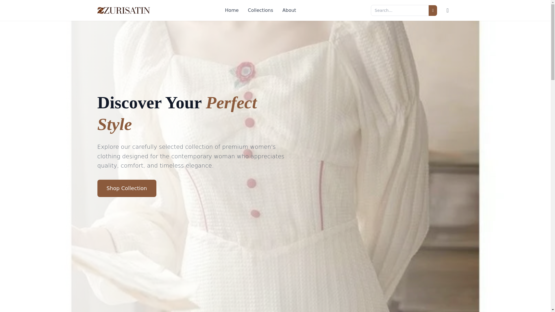 website screenshot of https://zurisatin.com/