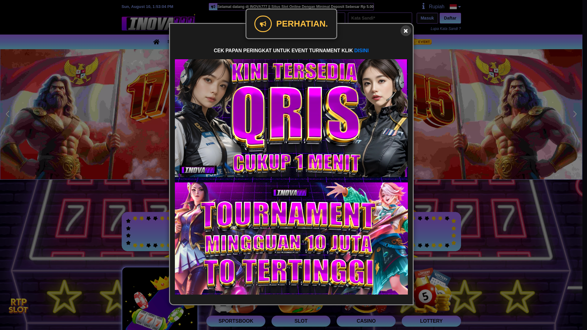 website screenshot of https://23inova777.com/