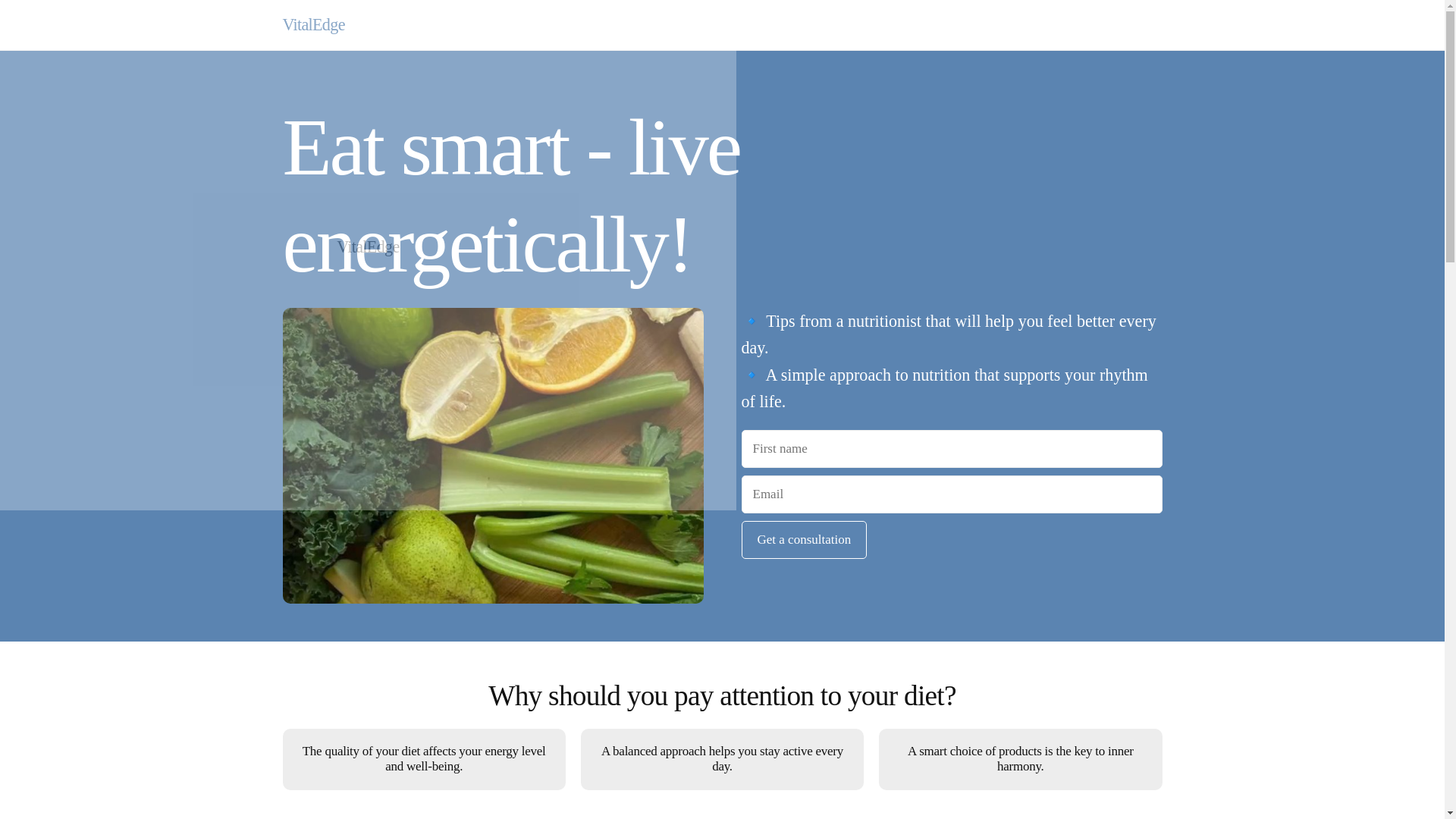 website screenshot of https://vitaledgeme.info/