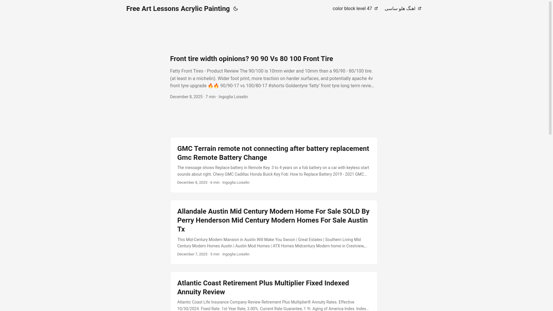 website screenshot of https://freeartlessonsacrylicpainting.pages.dev/