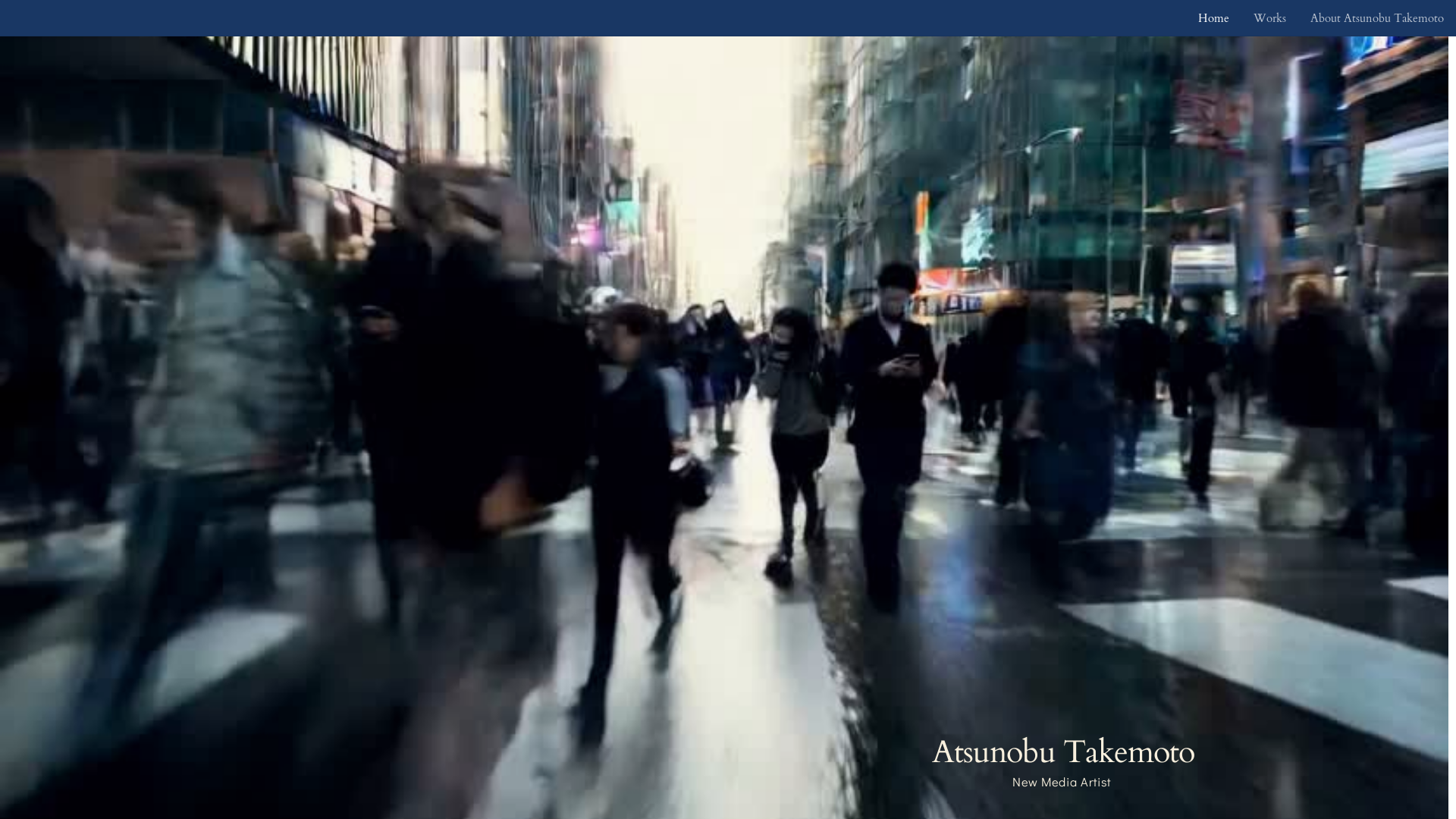 website screenshot of https://atsunobutakemoto.com/
