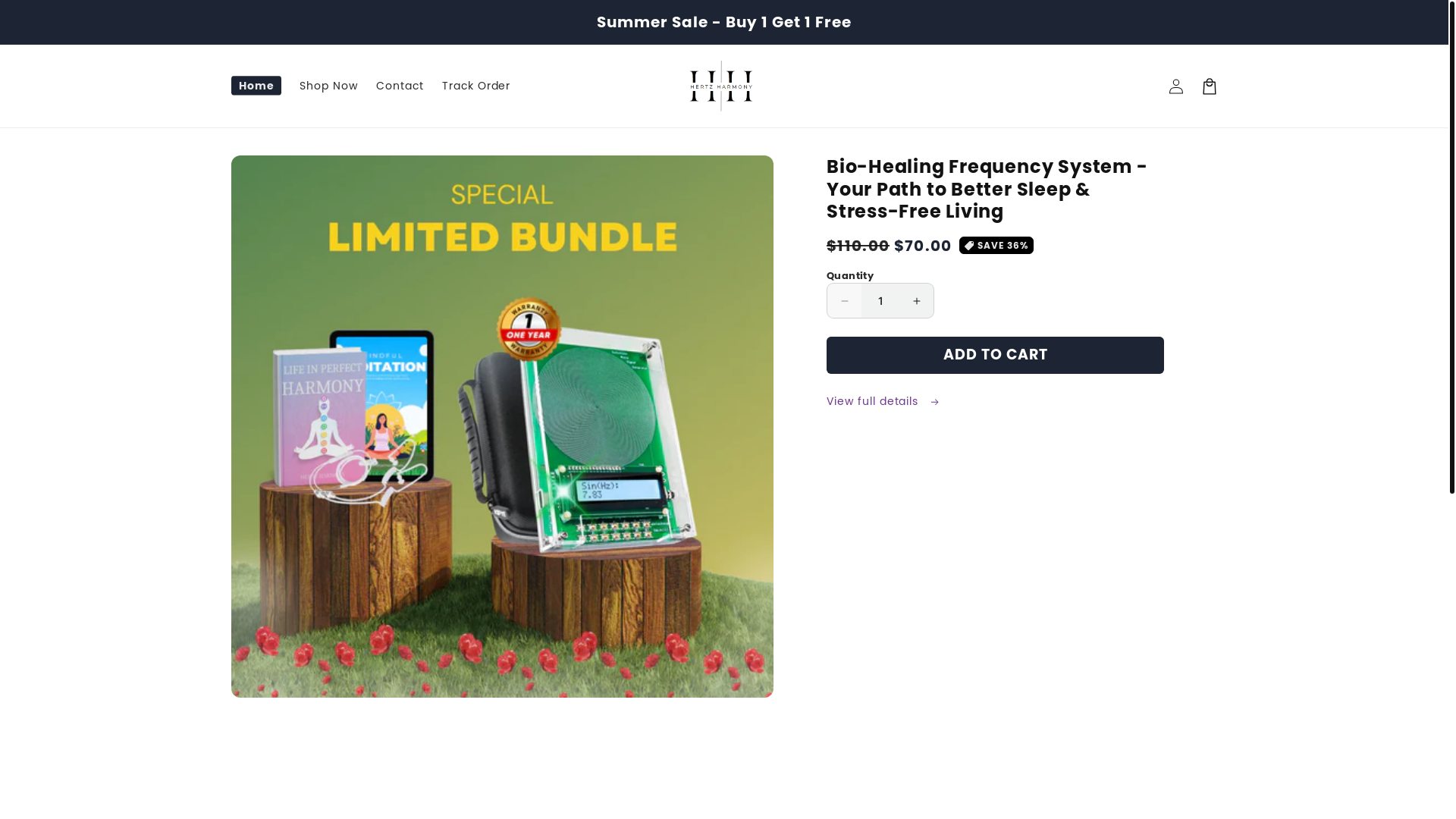 website screenshot of https://tryhertzharmony.com/