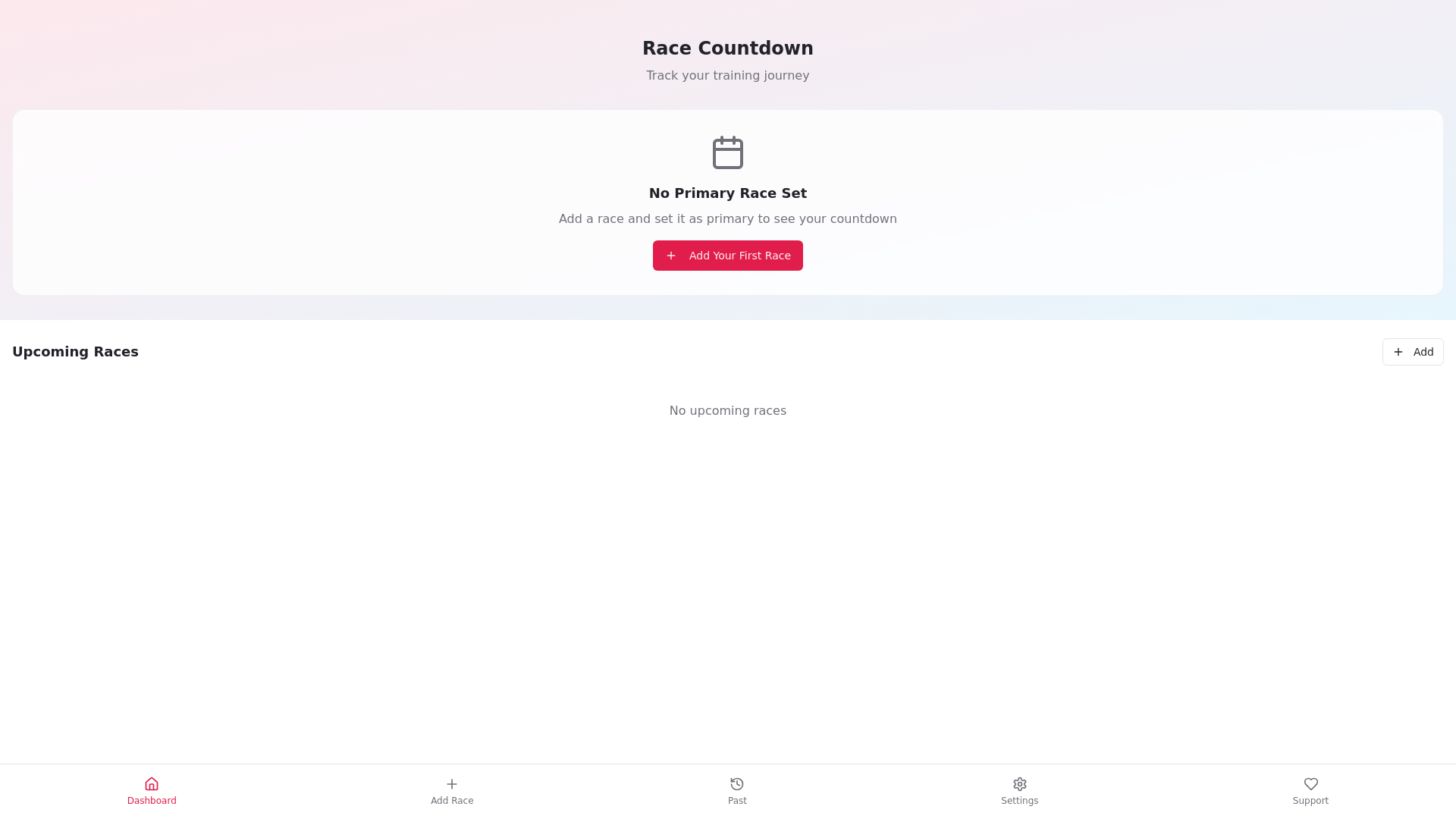 website screenshot of https://racedaycountdown.app/