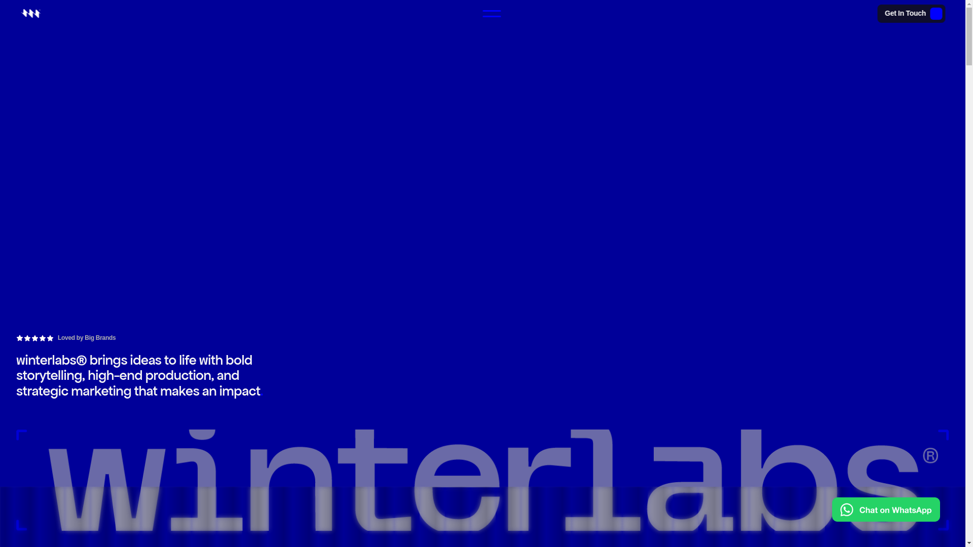 website screenshot of https://winterlabs.ae/