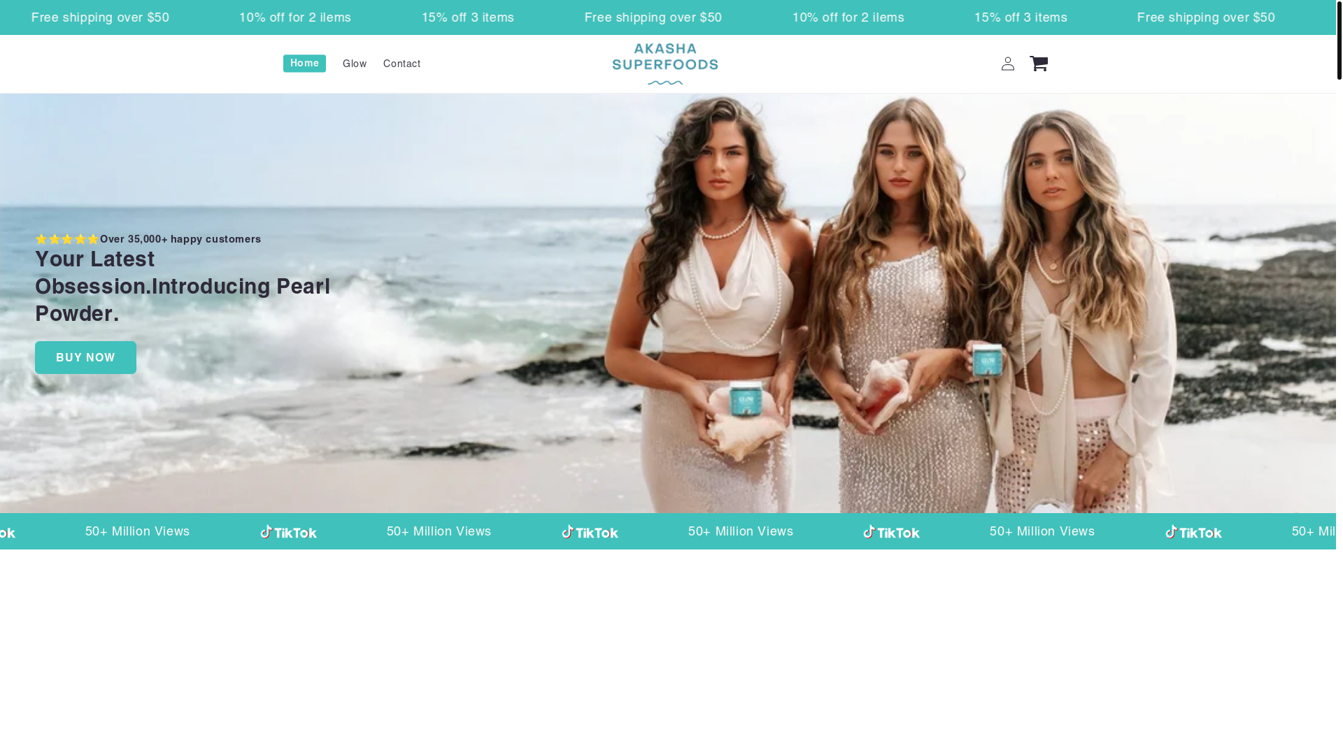 website screenshot of https://akashasuperfoods.top/