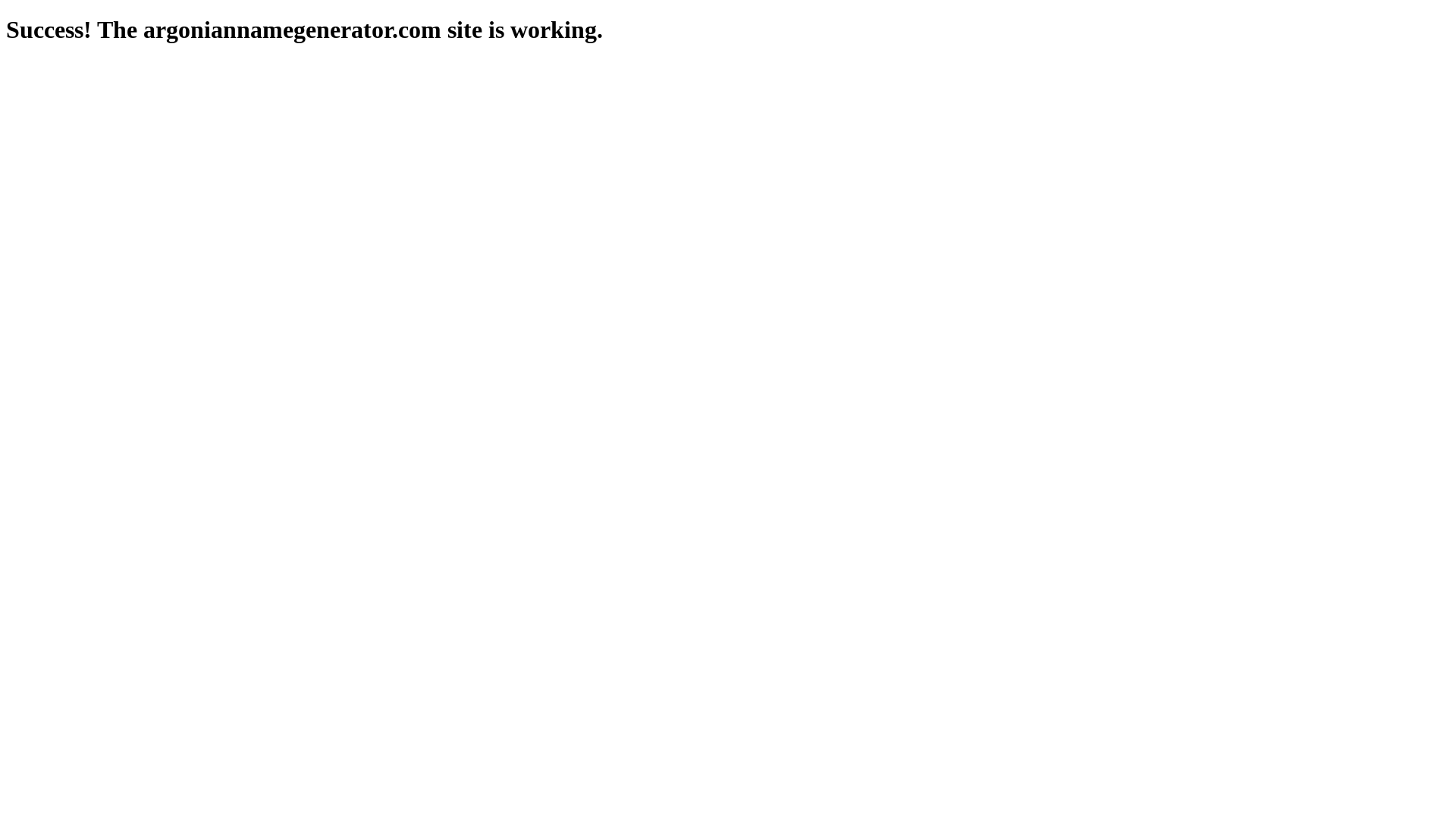 website screenshot of https://argoniannamegenerator.com/