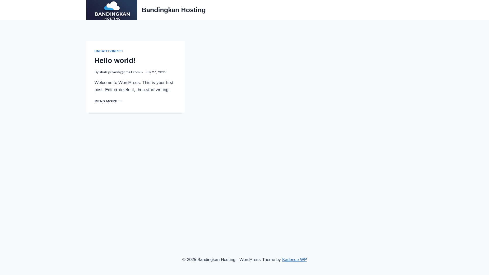 website screenshot of https://bandingkanhosting.com/