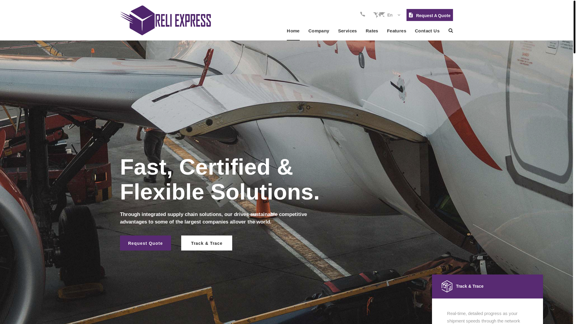 website screenshot of https://reliexpress.com/