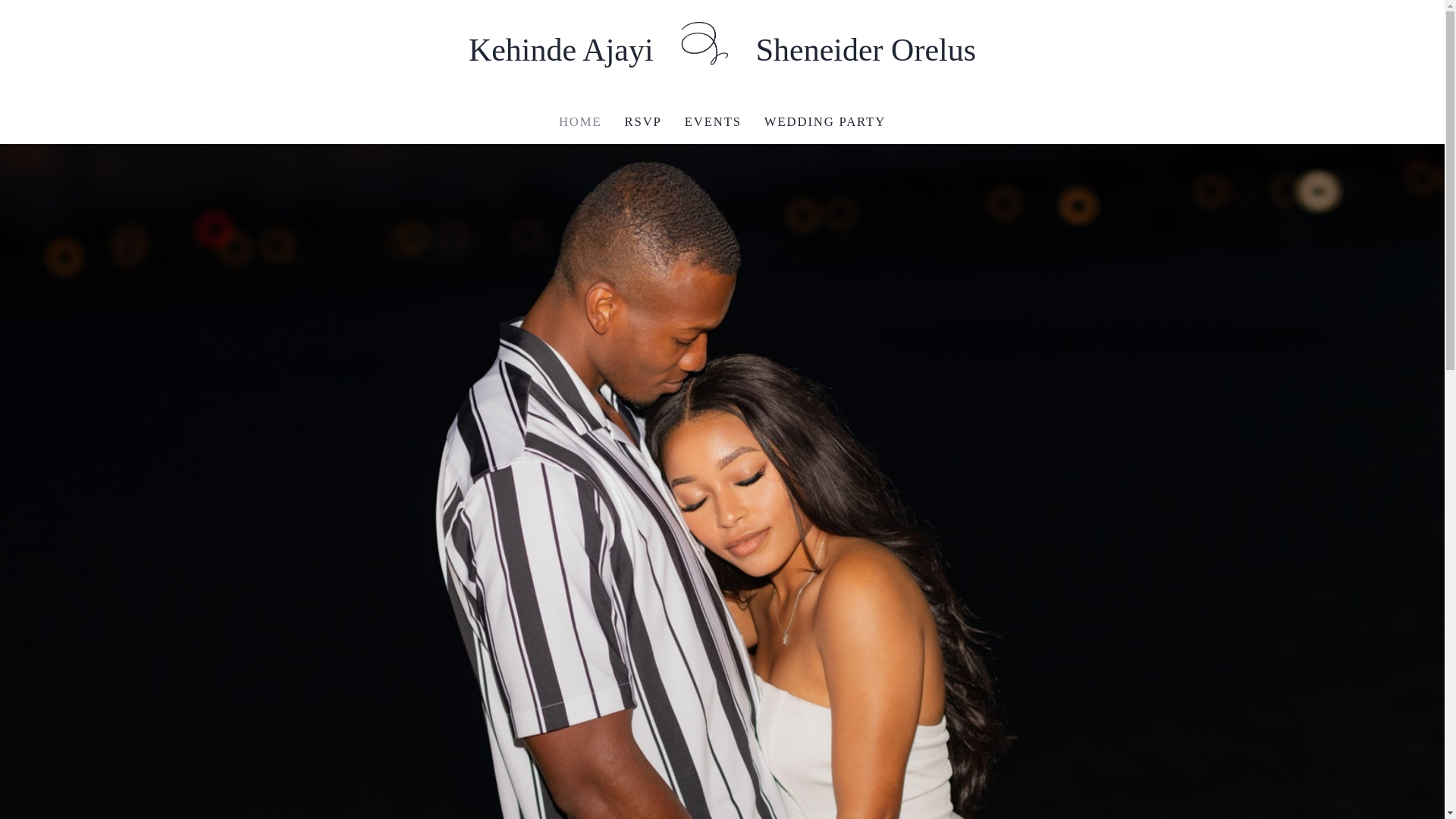 website screenshot of https://kehindeandsheneider.wedding/