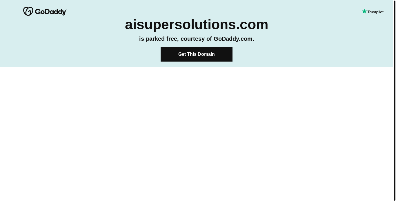 website screenshot of https://aisupersolutions.com/