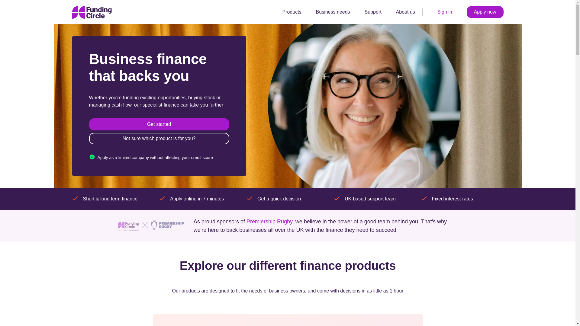 website screenshot of https://fundingclrcle.com/