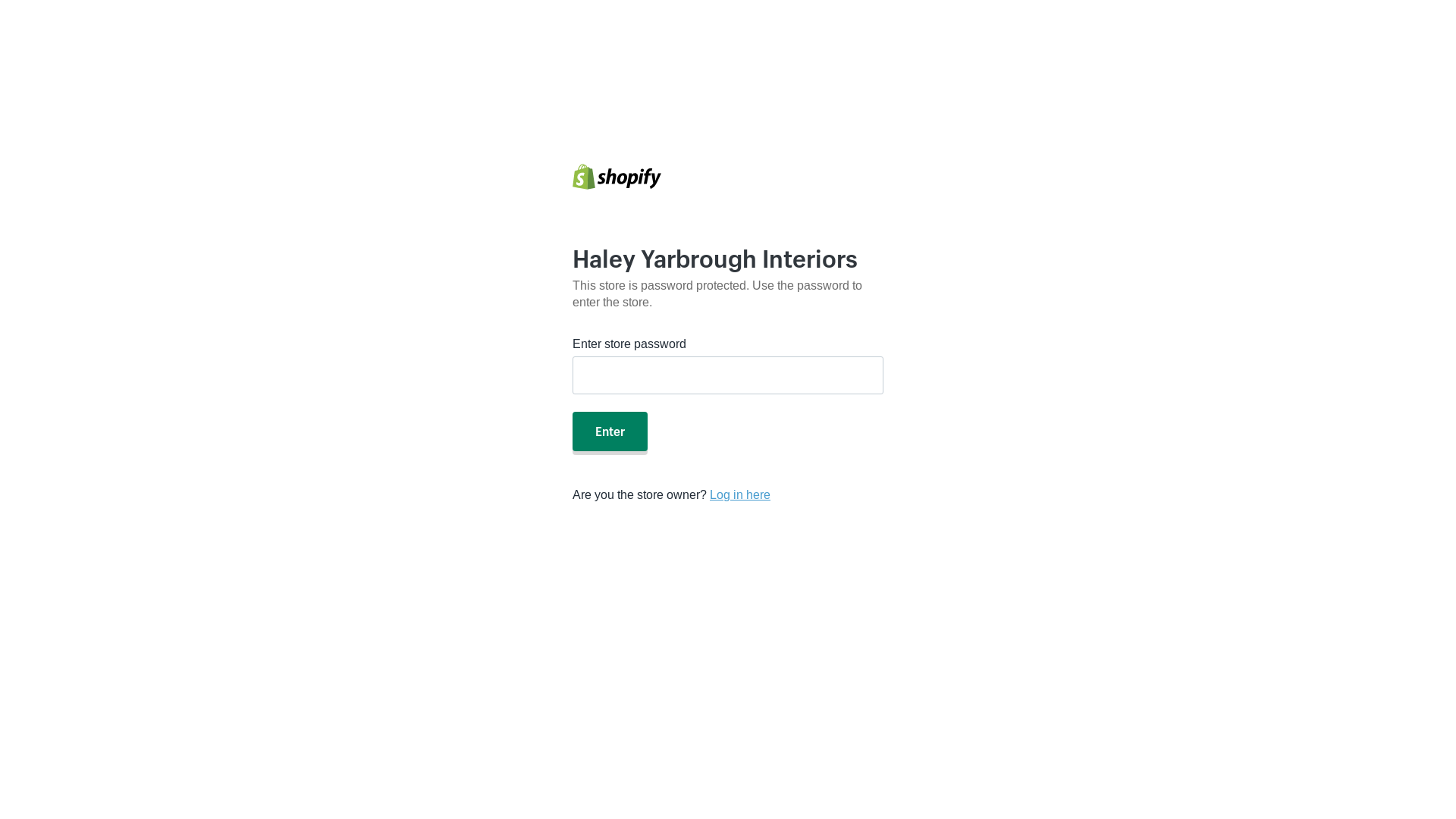 website screenshot of https://haleyyarbroughinteriors.com/