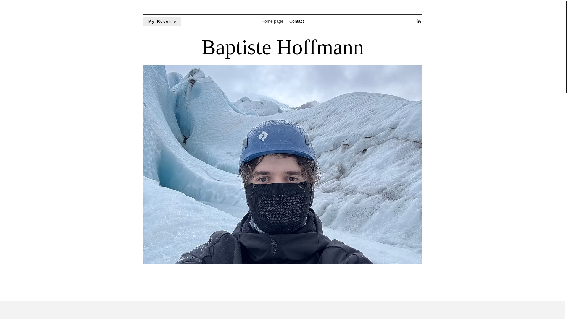 website screenshot of https://baptistehoffmann.fr/
