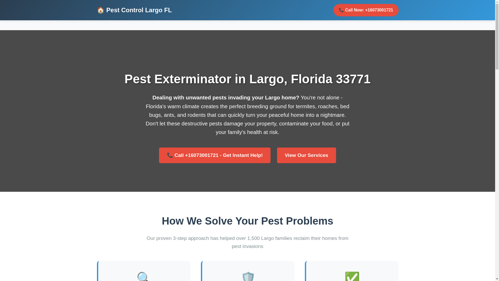 website screenshot of https://pest-exterminator-largo-fl.pages.dev/