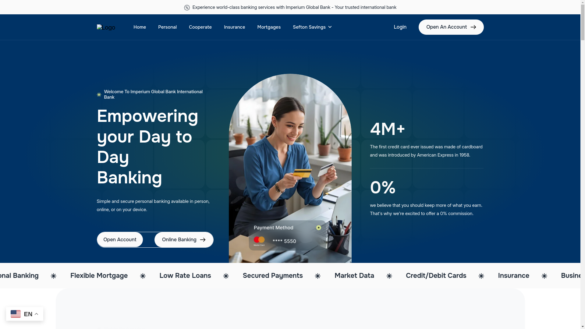 website screenshot of https://imperiumisglobal.com/