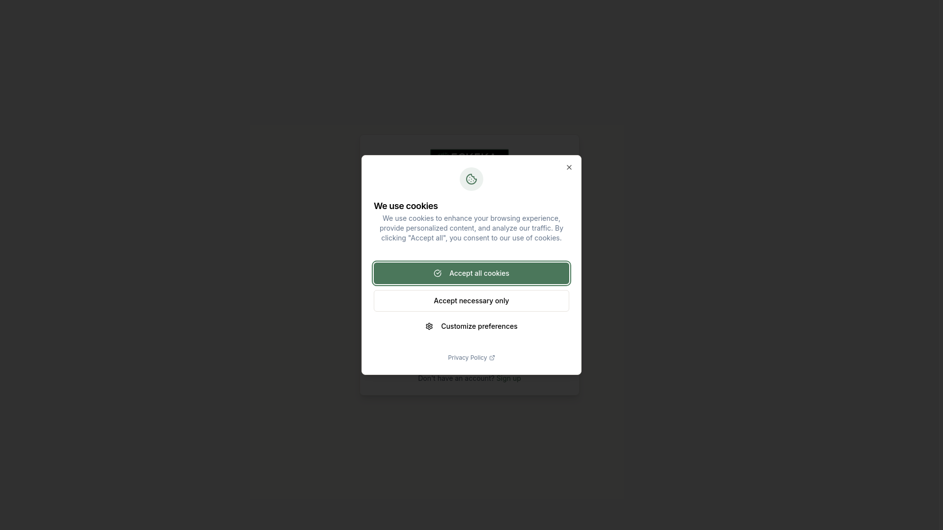 website screenshot of https://eckeka.com/