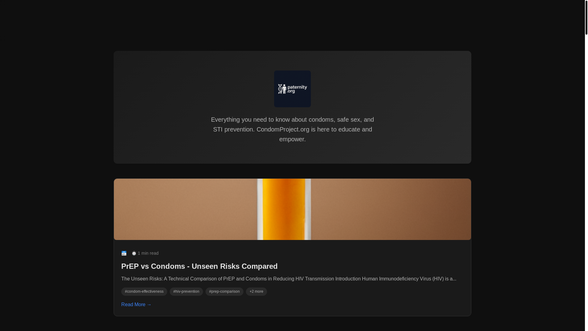 website screenshot of https://condomproject.pages.dev/
