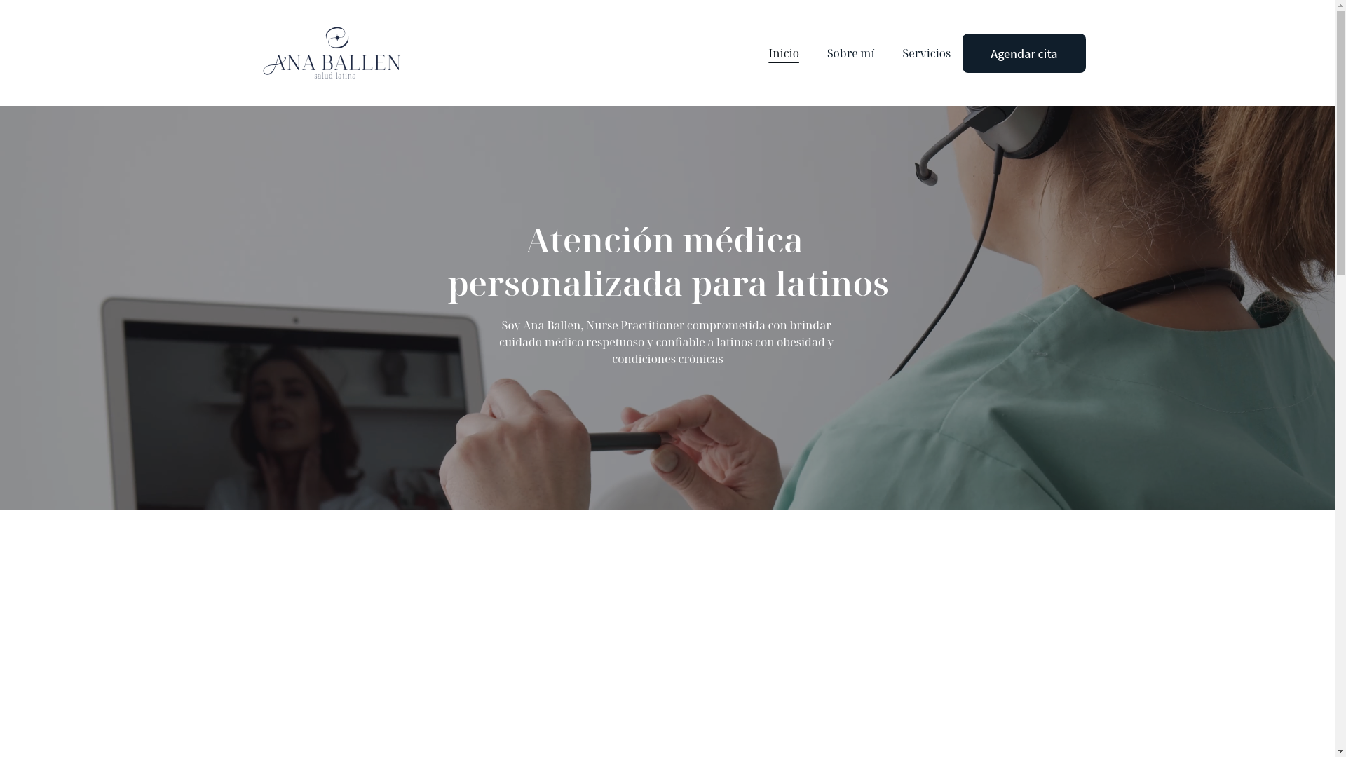 website screenshot of https://anaballen.com/
