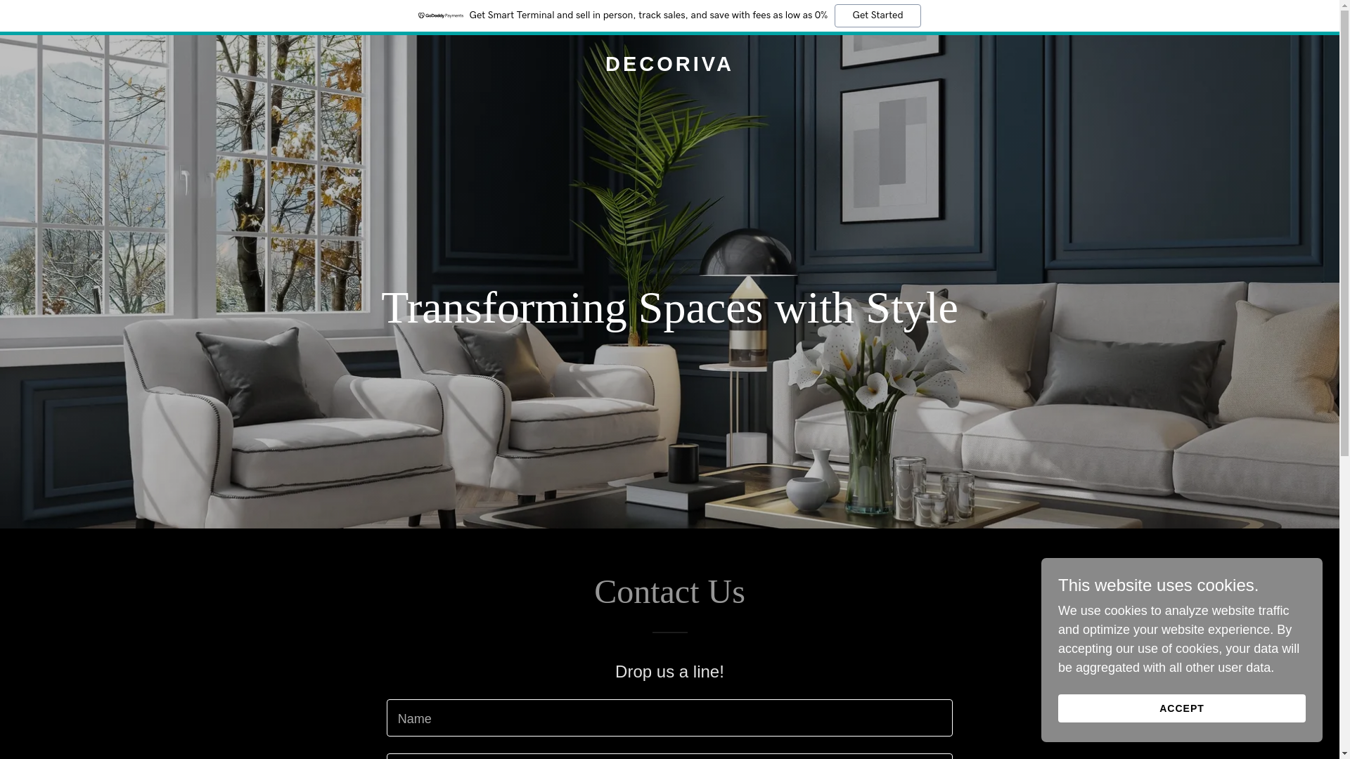 website screenshot of https://decorivainteriors.com/