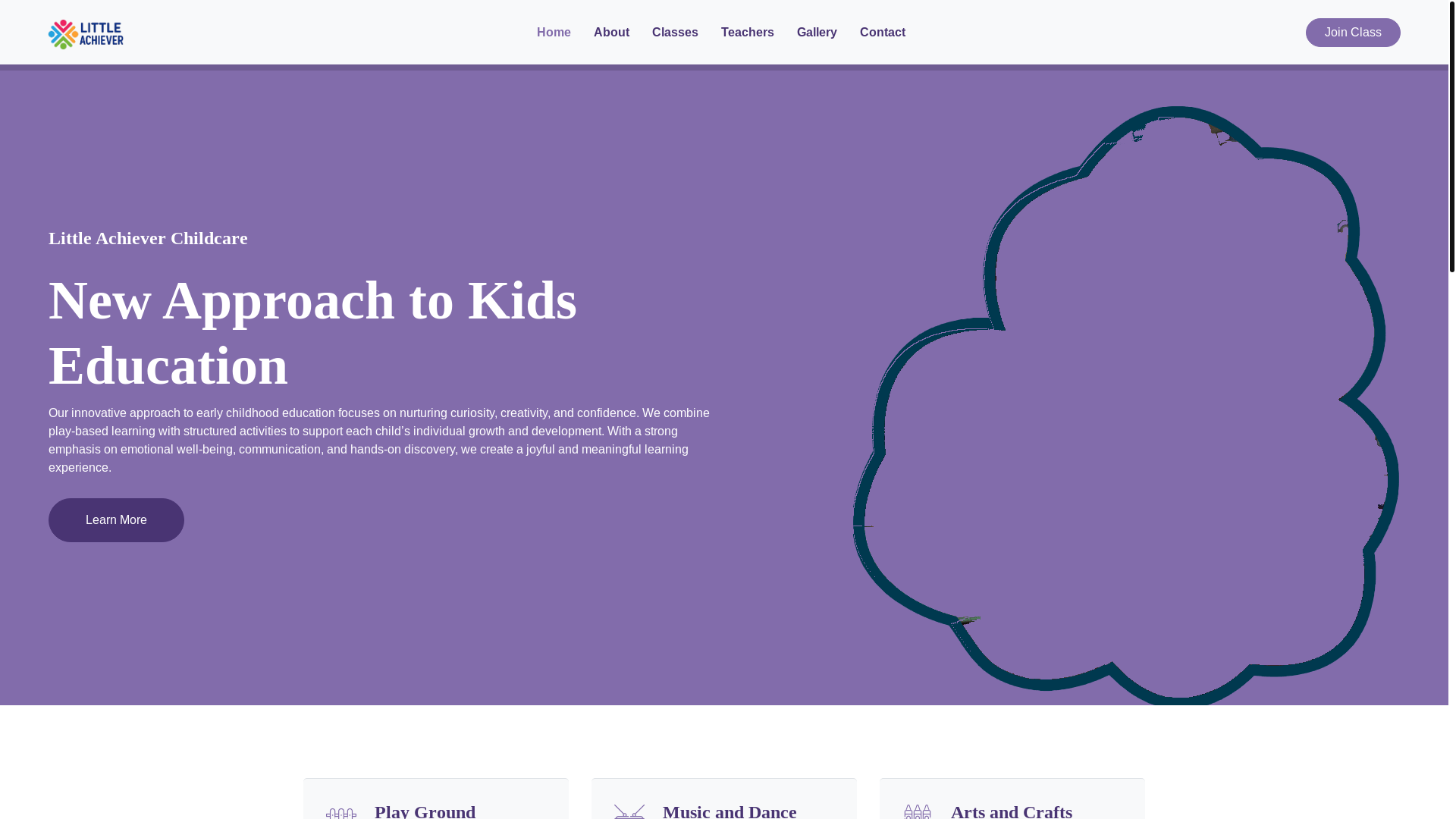 website screenshot of https://little-achiever.com/