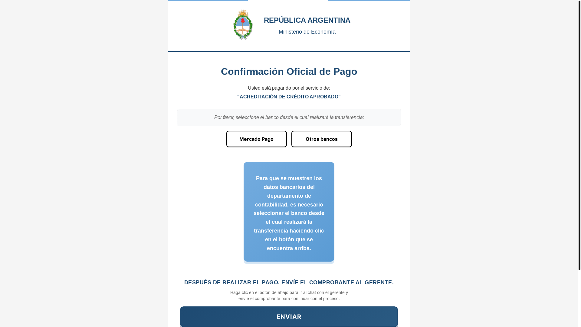 website screenshot of https://argfinanciero.com/