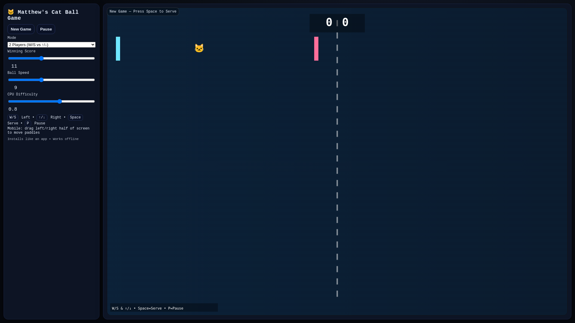 website screenshot of https://gameswithmatthew.com/