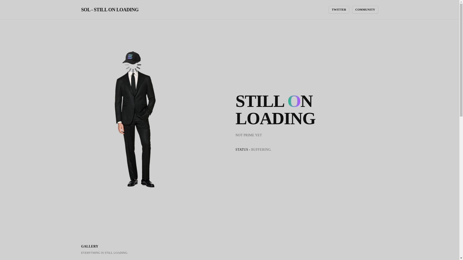 website screenshot of https://stillonloading.fun/