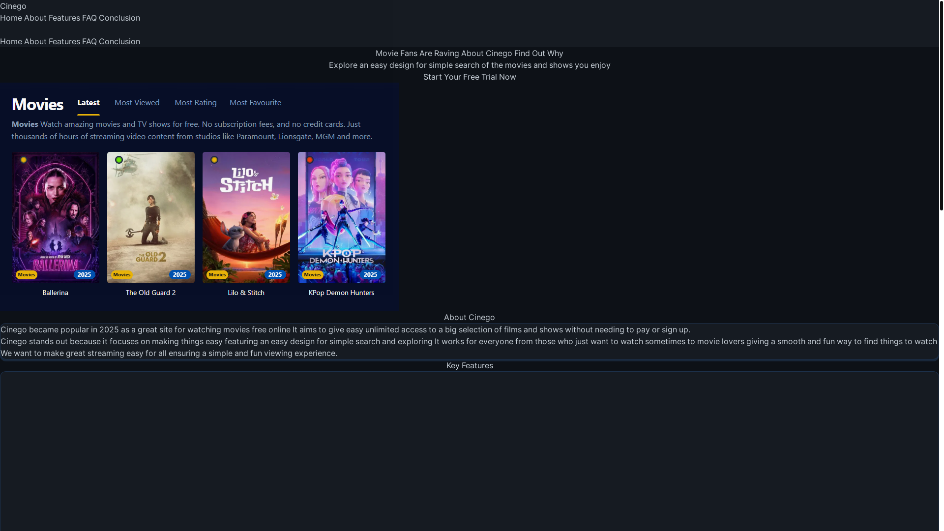 website screenshot of https://cinego-guqt.pages.dev/