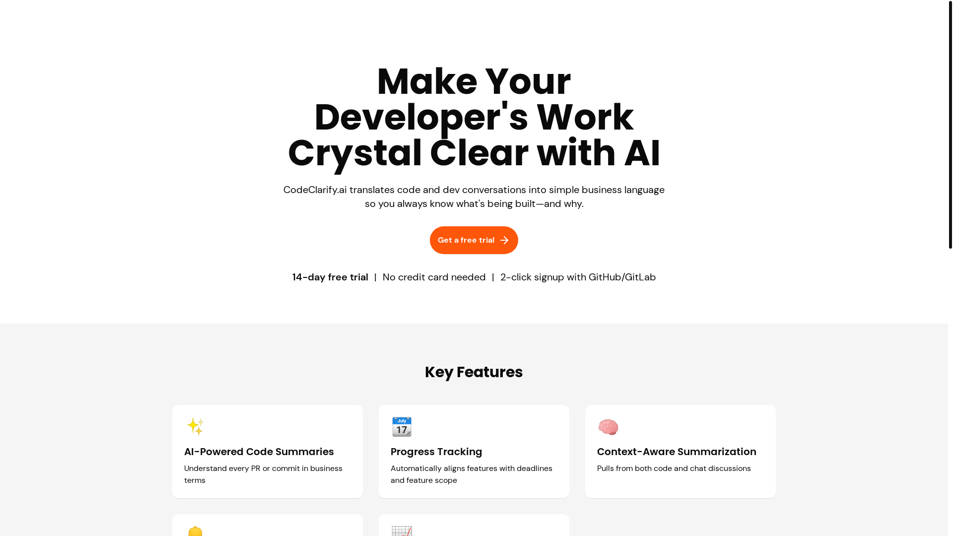 website screenshot of https://codeclarify.xyz/