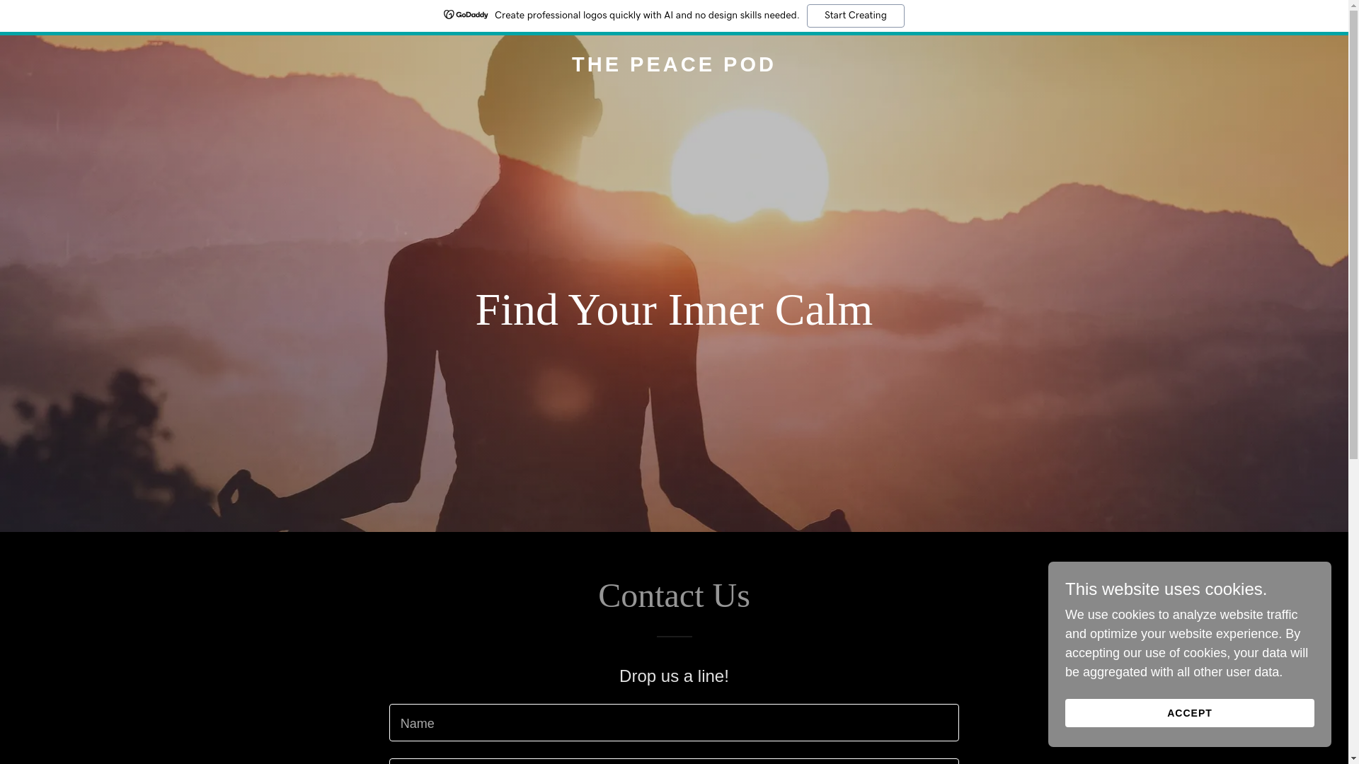 website screenshot of https://gotpeace.co/