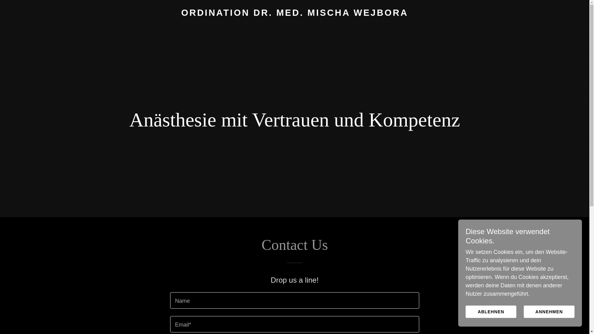 website screenshot of https://dienarkose.at/