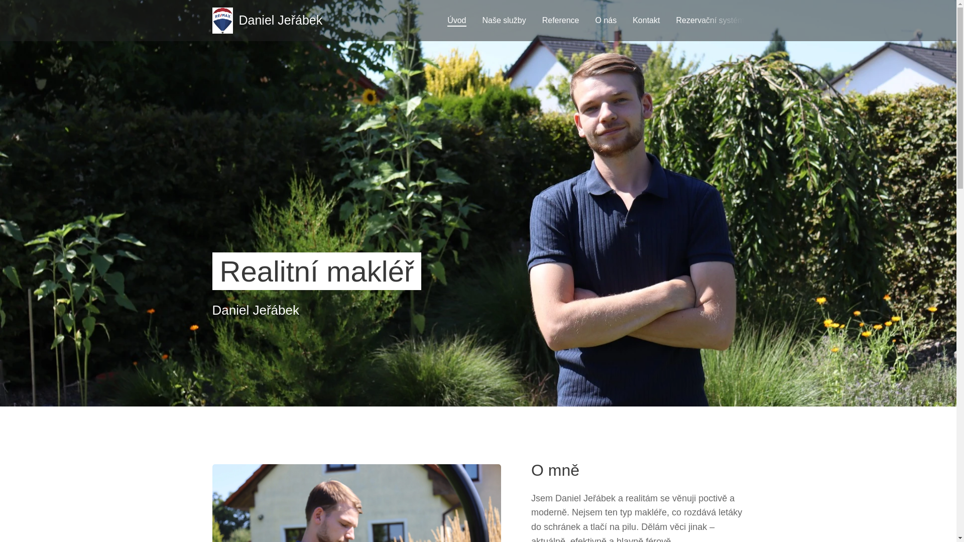 website screenshot of https://jerabekreality.cz/