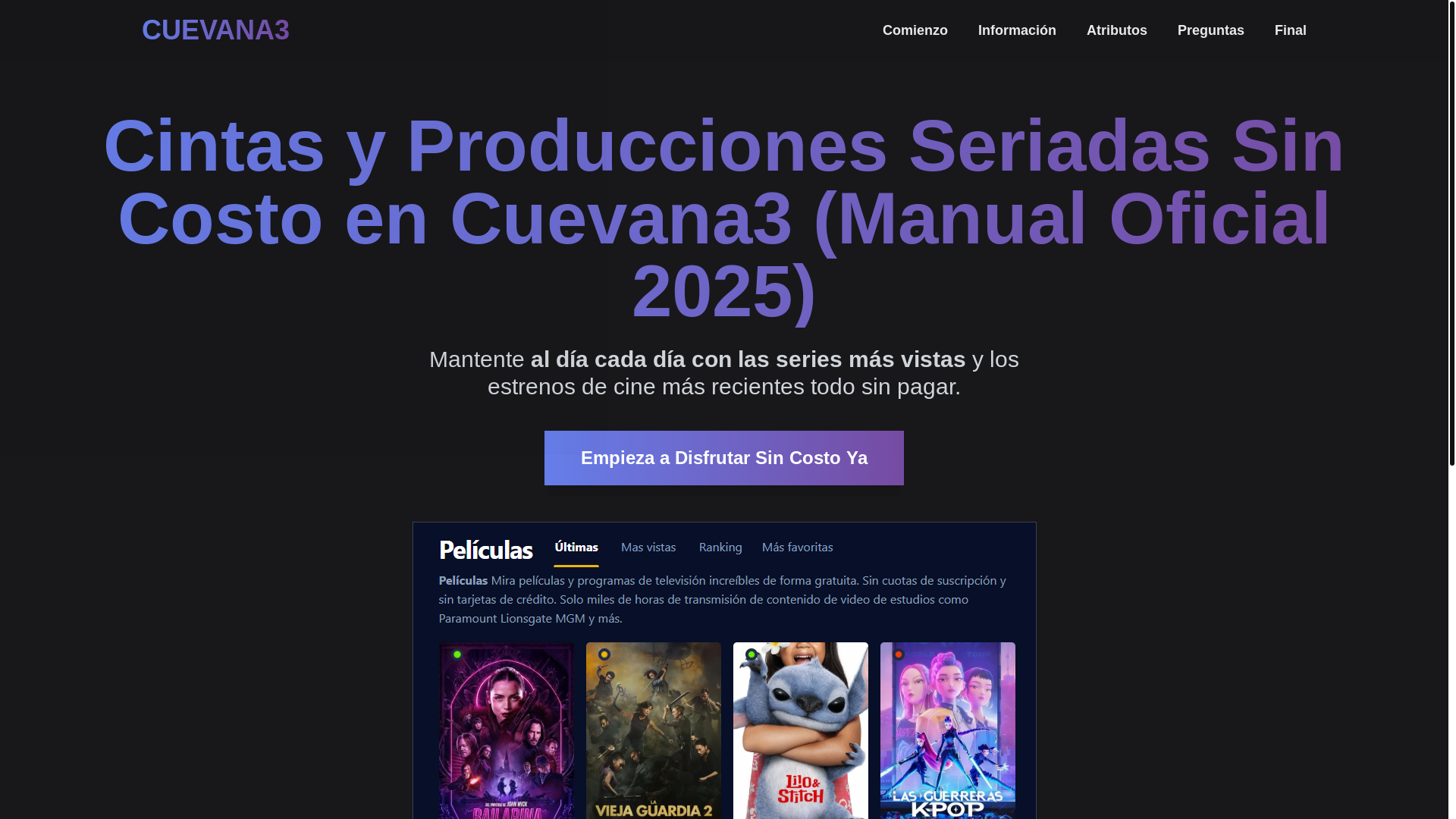 website screenshot of https://cuevana3-ll9p.pages.dev/
