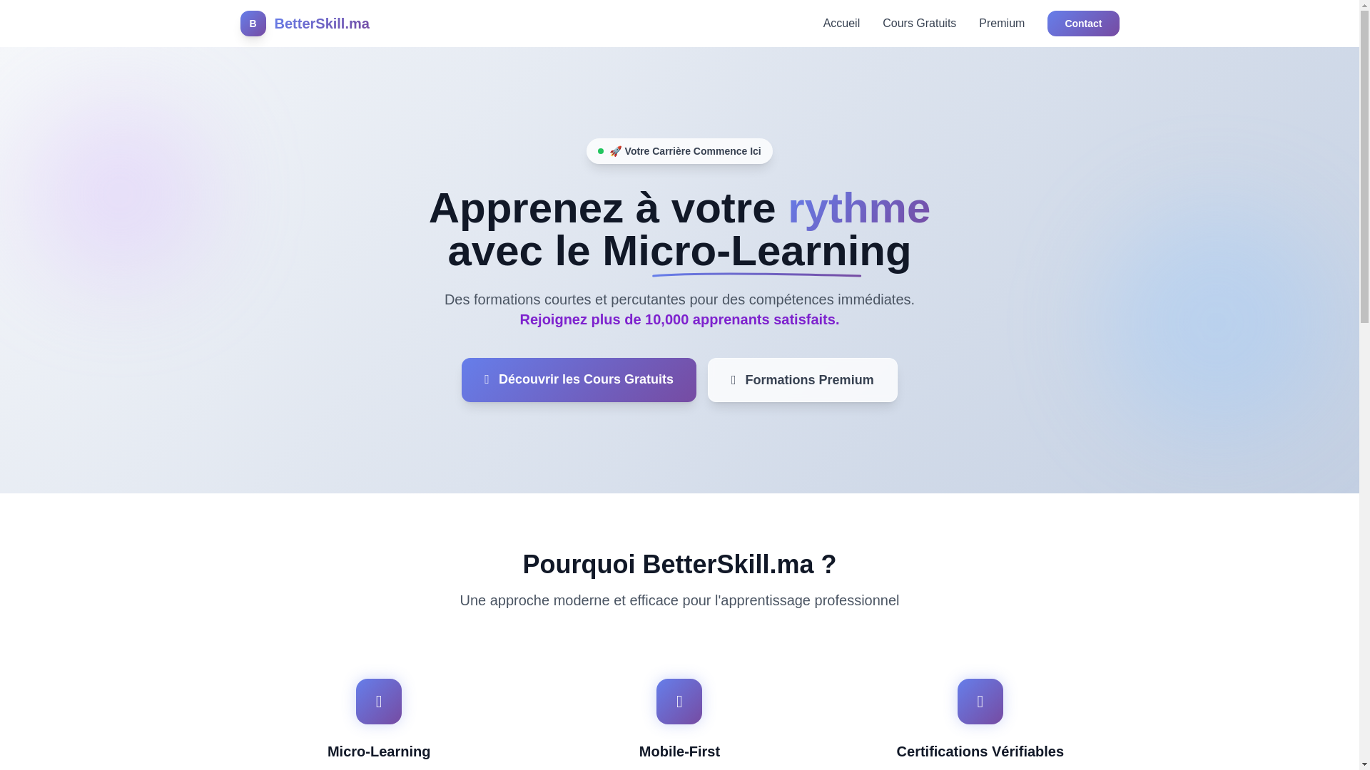 website screenshot of https://betterskill.pages.dev/
