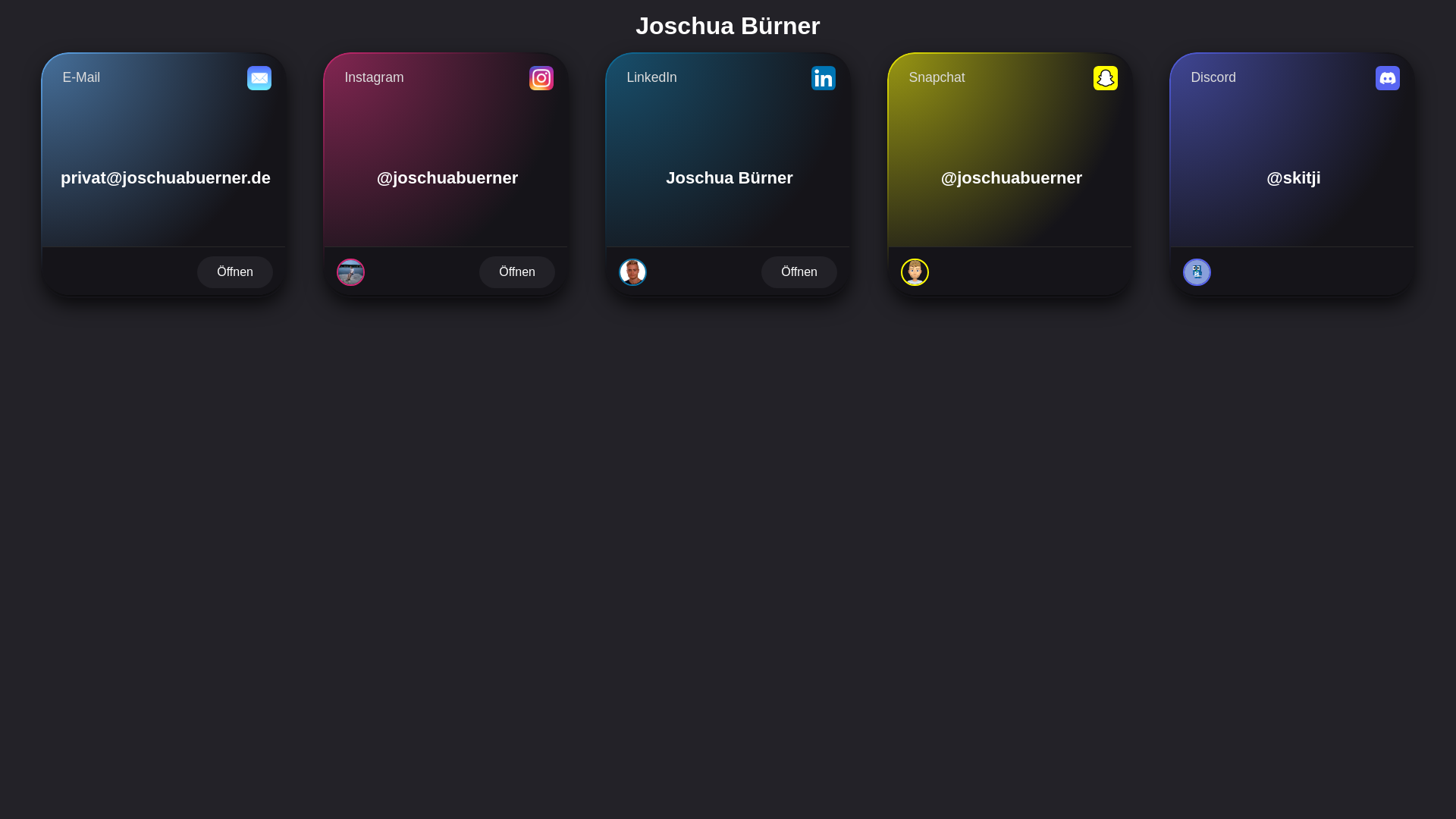 website screenshot of https://joschuabuerner.de/