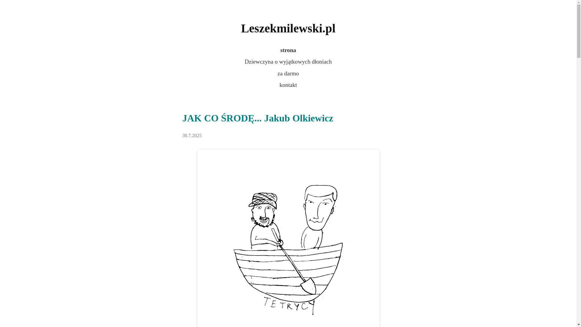website screenshot of https://leszekmilewski.pl/