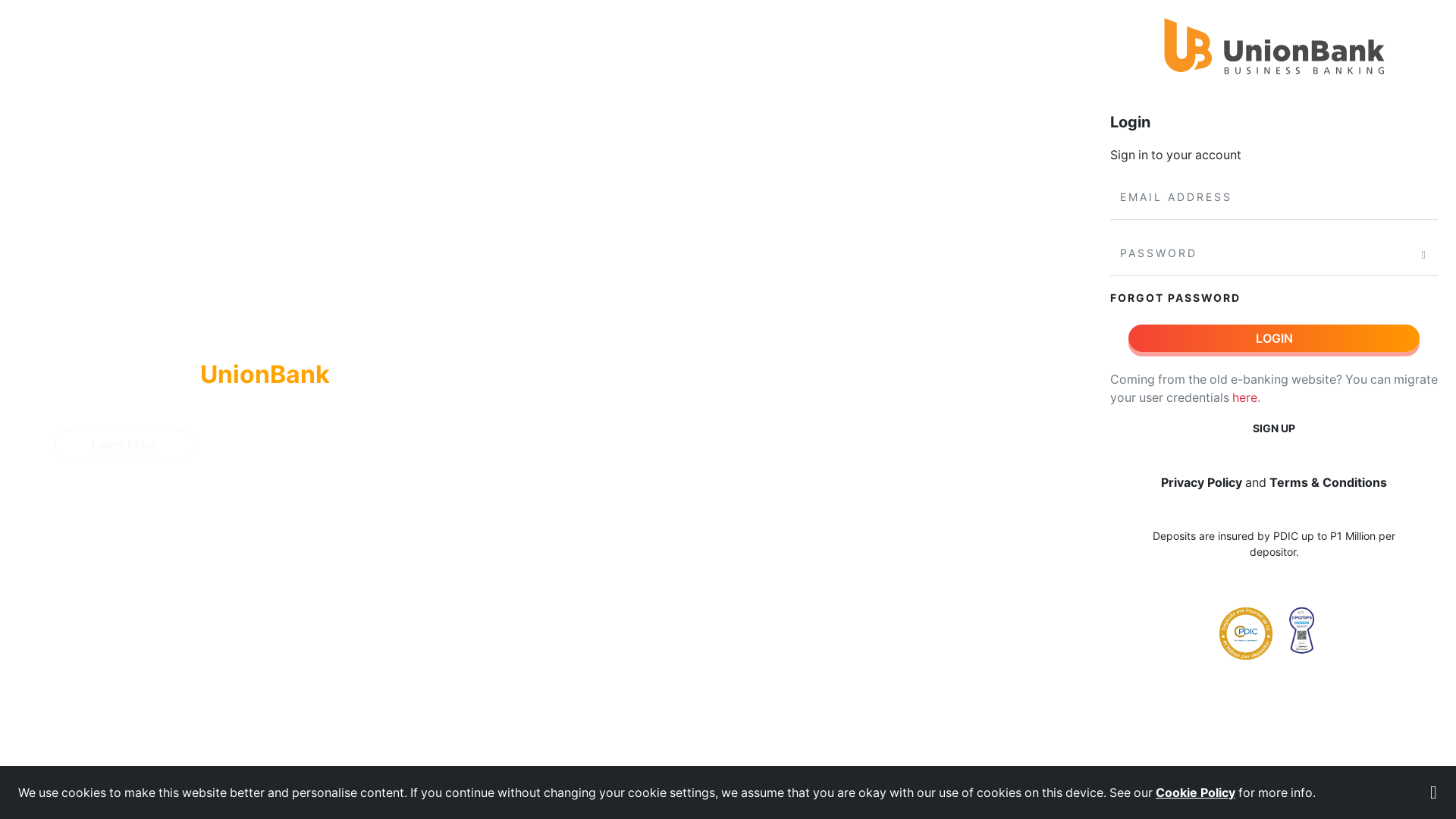 website screenshot of https://ubp-migrateportal.pages.dev/