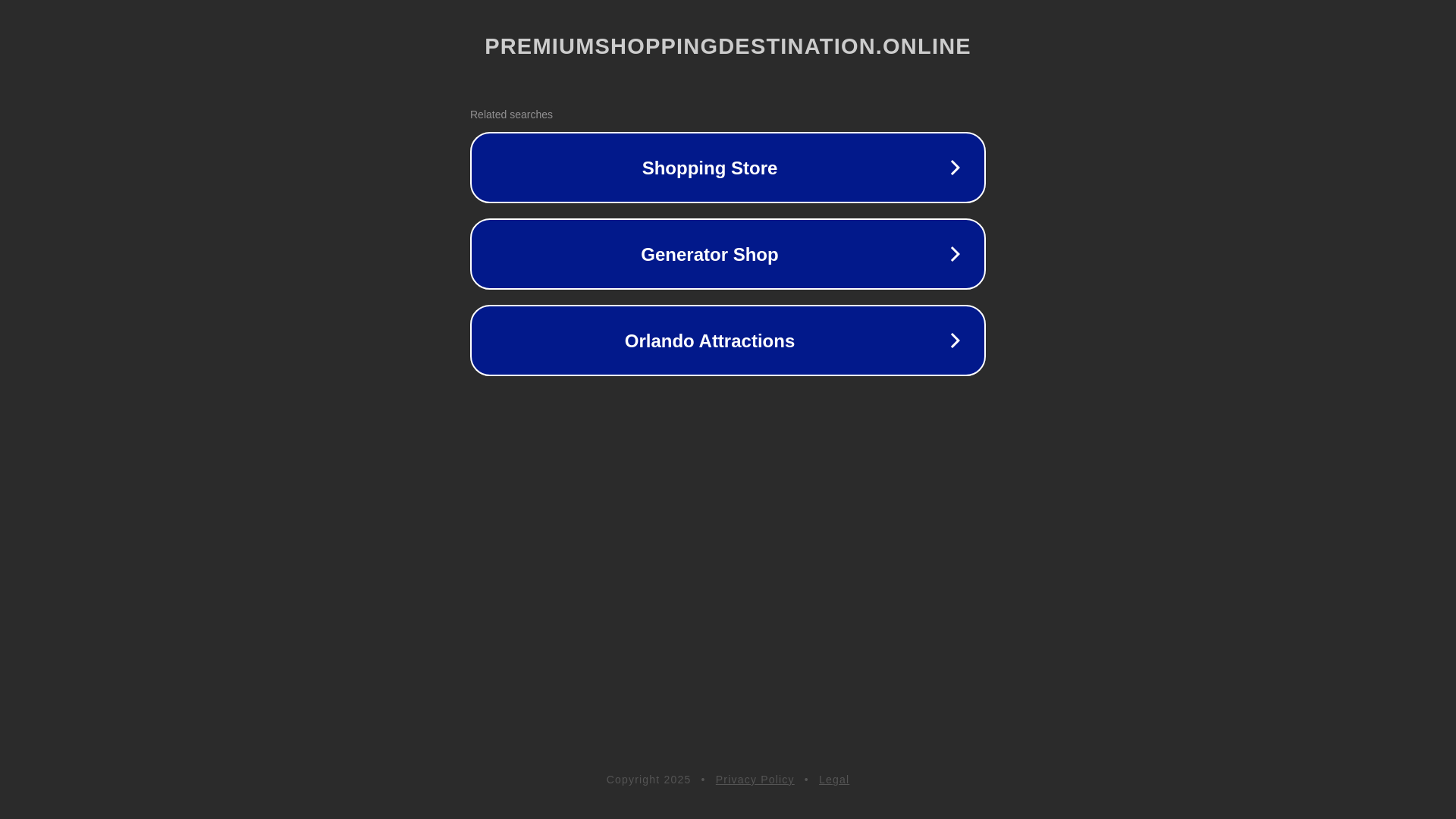 website screenshot of https://premiumshoppingdestination.online/